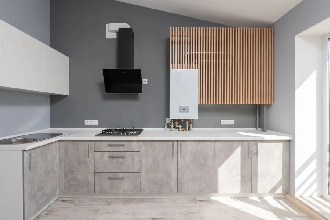 Caldaia murale installata in cucina